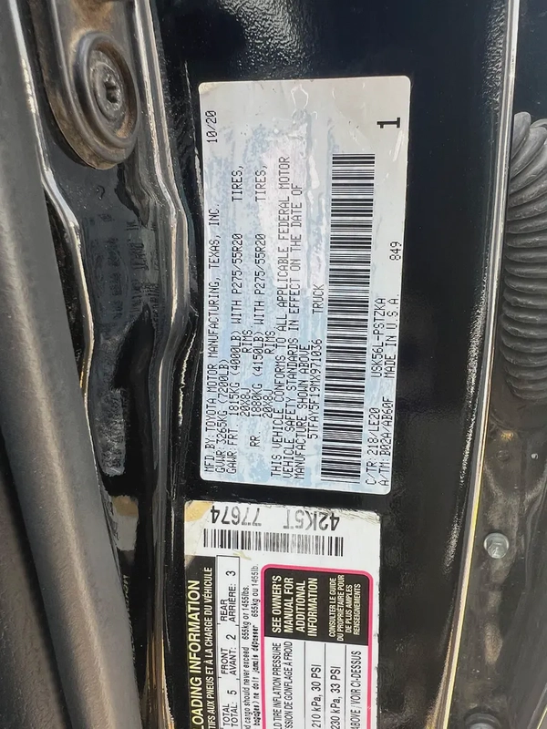 2021 Toyota Tundra Crewmax Platinum | American Specs | Pristine Condition