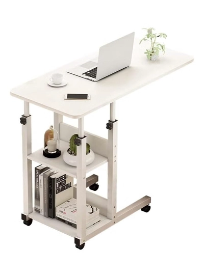 DubaiGallery Side Table Small Bedside Table Mini Skinny Bedside Table End Table, Space Saving Height 27.6 inches (70 cm) C-Shaped Coffee Table, Side Sofa Snack Table for Sofa Reclining Furniture-0