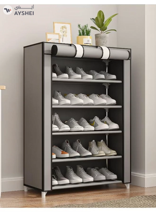 ALMUFARREJ 5-Layer Stylish Shoe Organizer, Shoe Rack for Entryway Hallway Storage Furniture