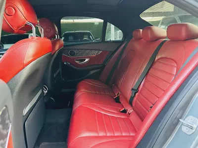 مرسيدس بنز C200 موديل 2018 خليجي | فل أوبشن | محرك 2.0 تيربو | ناقل 9G-TRONIC | جلد أحمر | كاميرا خل-14