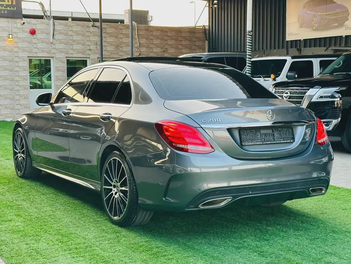 مرسيدس بنز C200 موديل 2018 خليجي | فل أوبشن | محرك 2.0 تيربو | ناقل 9G-TRONIC | جلد أحمر | كاميرا خل-17-17