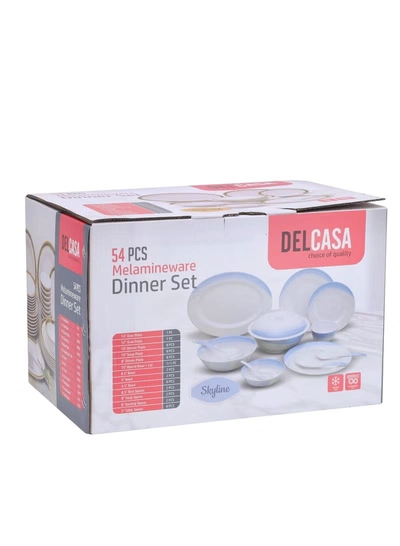 DELCASA 54-Piece Skyline Melamine Ware Dinner Set-1