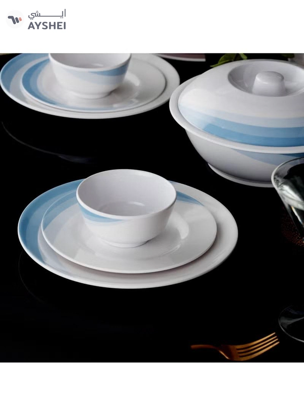 DELCASA 54-Piece Skyline Melamine Ware Dinner Set