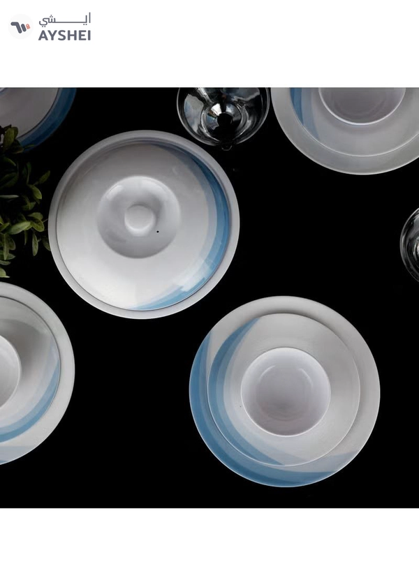 DELCASA 54-Piece Skyline Melamine Ware Dinner Set
