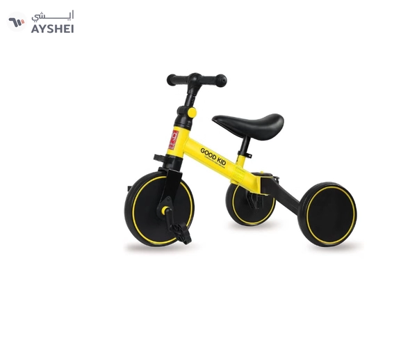 Marzban Kid Bicycle 3 in 1 Kids Tricycles 1.5-4 Year Kids Trike 3 Wheel Bike Boys Girls (Yellow)