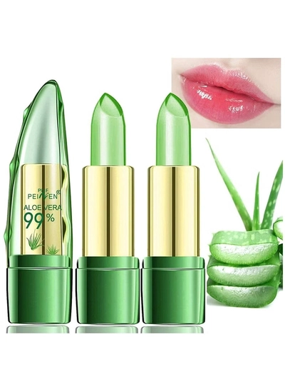 ORiTi 2Pcs Aloe Vera Lipstick Clear Jelly Lipsticks-0