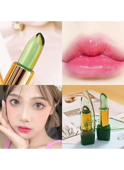 ORiTi 2Pcs Aloe Vera Lipstick Clear Jelly Lipsticks-3