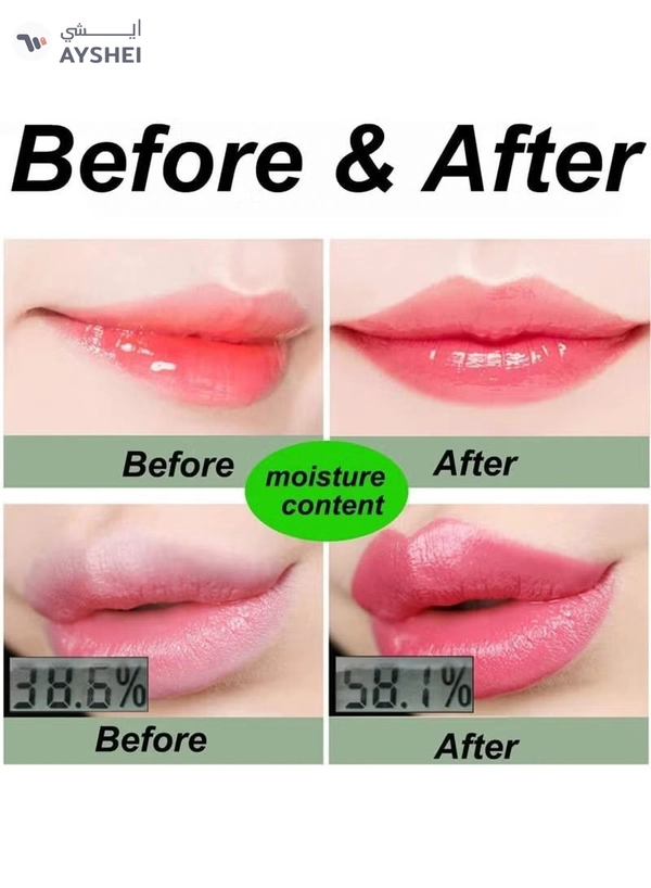 ORiTi 2Pcs Aloe Vera Lipstick Clear Jelly Lipsticks