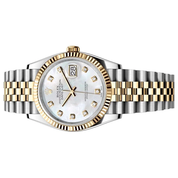 Rolex Datejust 36 | 36mm Mother of Pearl Diamond Dial | Condition: New | Year of production 2025 | Original box | Original papers