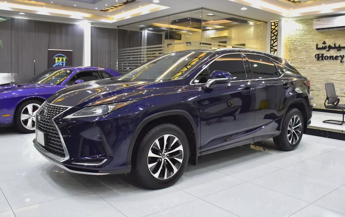 AED 1,666 EMi at 0% DP | Lexus RX350 ( 2020 Model ) in Blue Color Canadian Specs-1-1