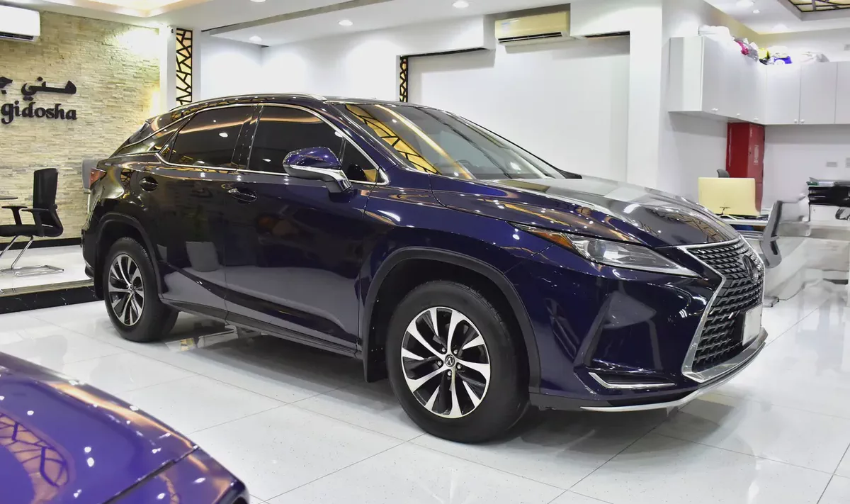 AED 1,666 EMi at 0% DP | Lexus RX350 ( 2020 Model ) in Blue Color Canadian Specs-2-2