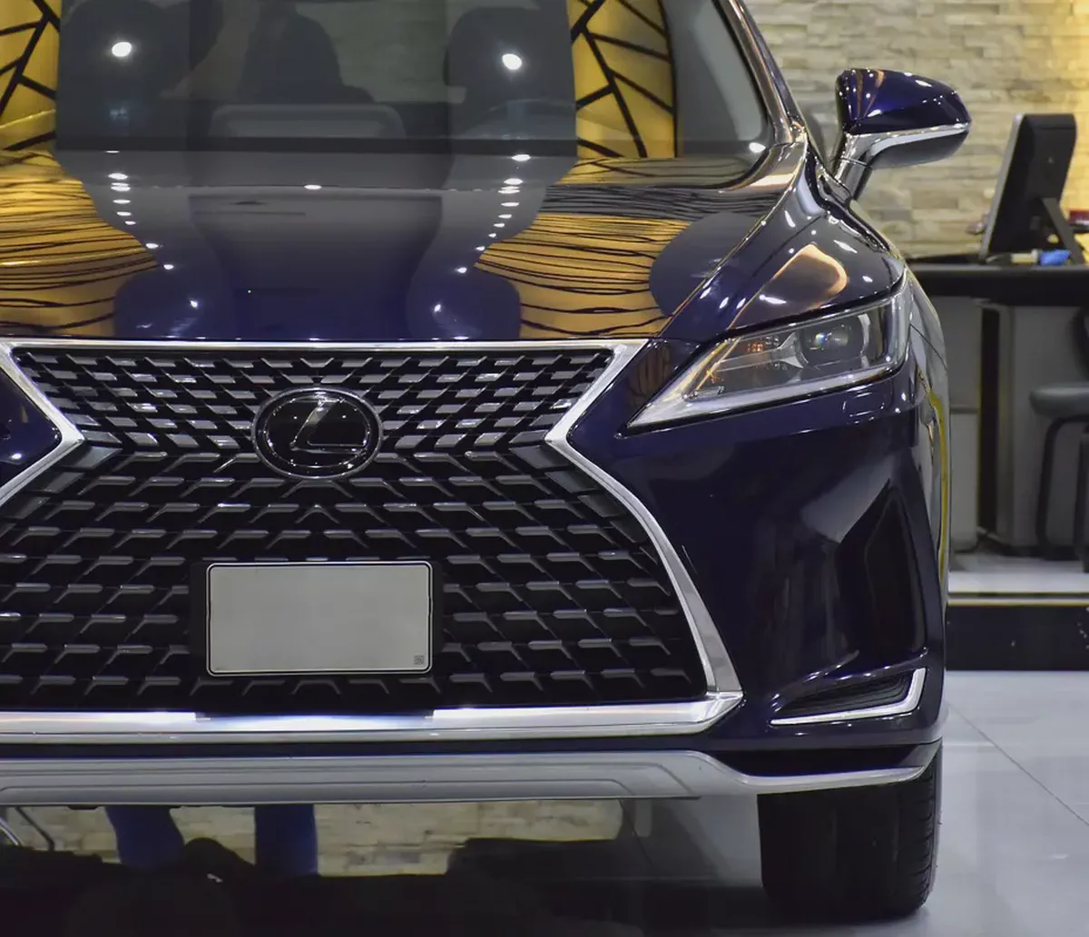 AED 1,666 EMi at 0% DP | Lexus RX350 ( 2020 Model ) in Blue Color Canadian Specs-3-3