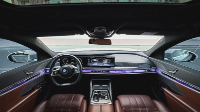2024 | BMW 740i White GCC | Service Warranty from AGMC-8
