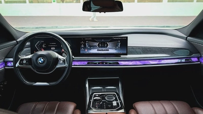 2024 | BMW 740i White GCC | Service Warranty from AGMC-10