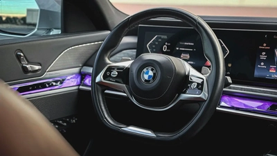 2024 | BMW 740i White GCC | Service Warranty from AGMC-15