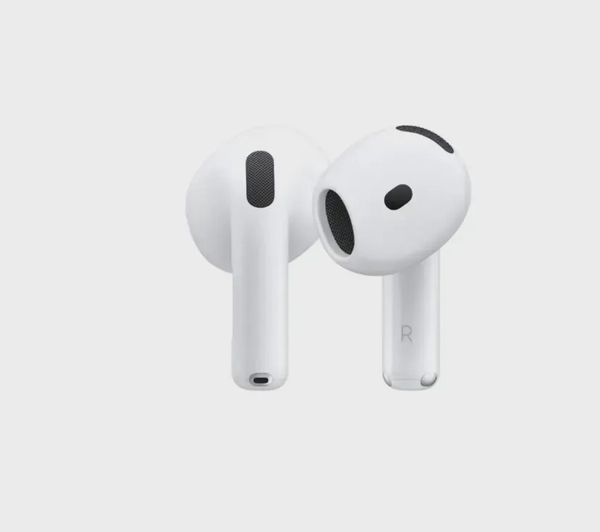 Apple AirPods 4 Wireless Earbuds, Bluetooth Headphones, Personalized Spatial Audio, Sweat and Water Resistant