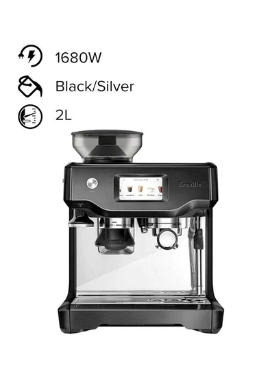 Breville Barista Touch Espresso Machine BES880BST – Touchscreen, One-Touch Recipes, Automatic Milk Frothing 2 L 1680 W BES880BST Black Stainless Steel-0