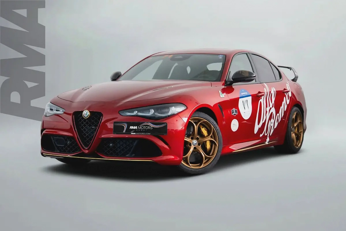 8,835 AED / 60 months | 0% DP | 2025 Alfa Romeo Giulia Quadrifoglio 115 Edition / Agency Warranty