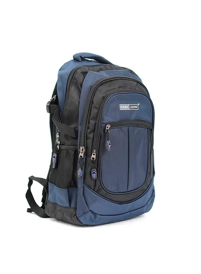PARAJOHN Nylon Zipper Back Pack Navy-2