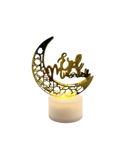 Yuwell Pack Of 12 Pcs EID Mubarak Candle Lights Mini Portable Night Light And Table Decor Lamp For Ramadan Light For Ramadan Decoration-2