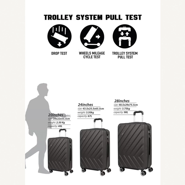 Para John Prisma Series Set of 3 Luggage