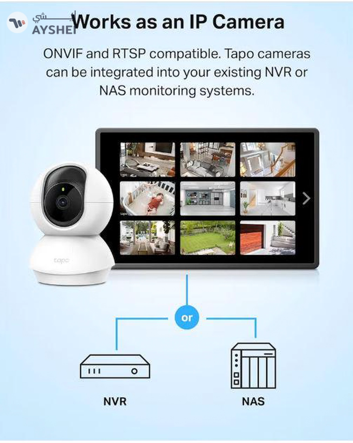 TP-LINK Tapo C200 Pan/Tilt 1080p Full HD Home Security Wi-Fi Camera Live View And Two-Way Audio Night Vision Motion Detection Baby Monitor MicroSD Card Support Works With Google Assistant And Amazon Alexa Remote Management By App-6-6