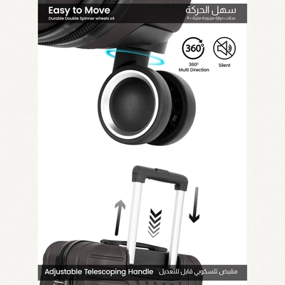 Para John Circles Series Set of 3 Luggage-1