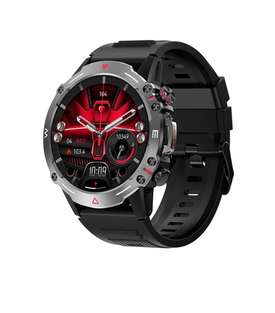 ARMFIT Hulk Smartwatch For Men, AMOLED Always On Display Bluetooth Calling Waterproof Fitness Watches Compatible With Android iOS Black-1