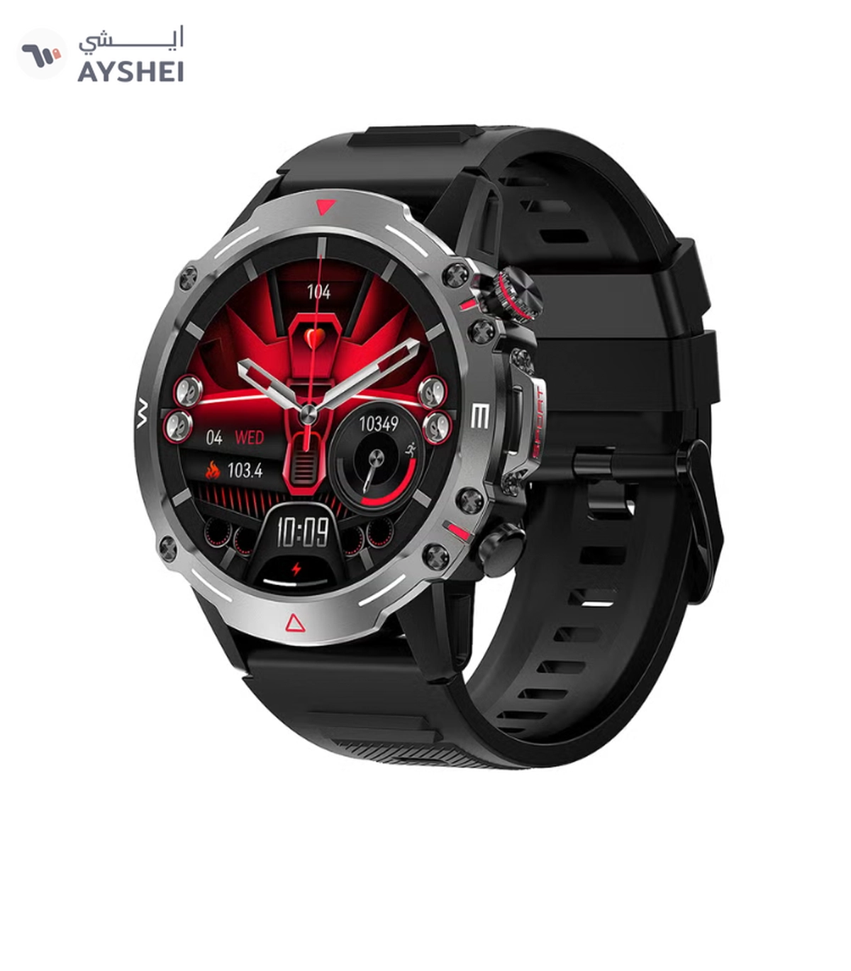 ARMFIT Hulk Smartwatch For Men, AMOLED Always On Display Bluetooth Calling Waterproof Fitness Watches Compatible With Android iOS Black-1-1
