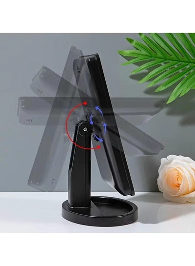 ORiTi 1 PC 16 LED USB Battery Dual Use Makeup Mirror Light Desktop Mirror Surface Rotatable -3