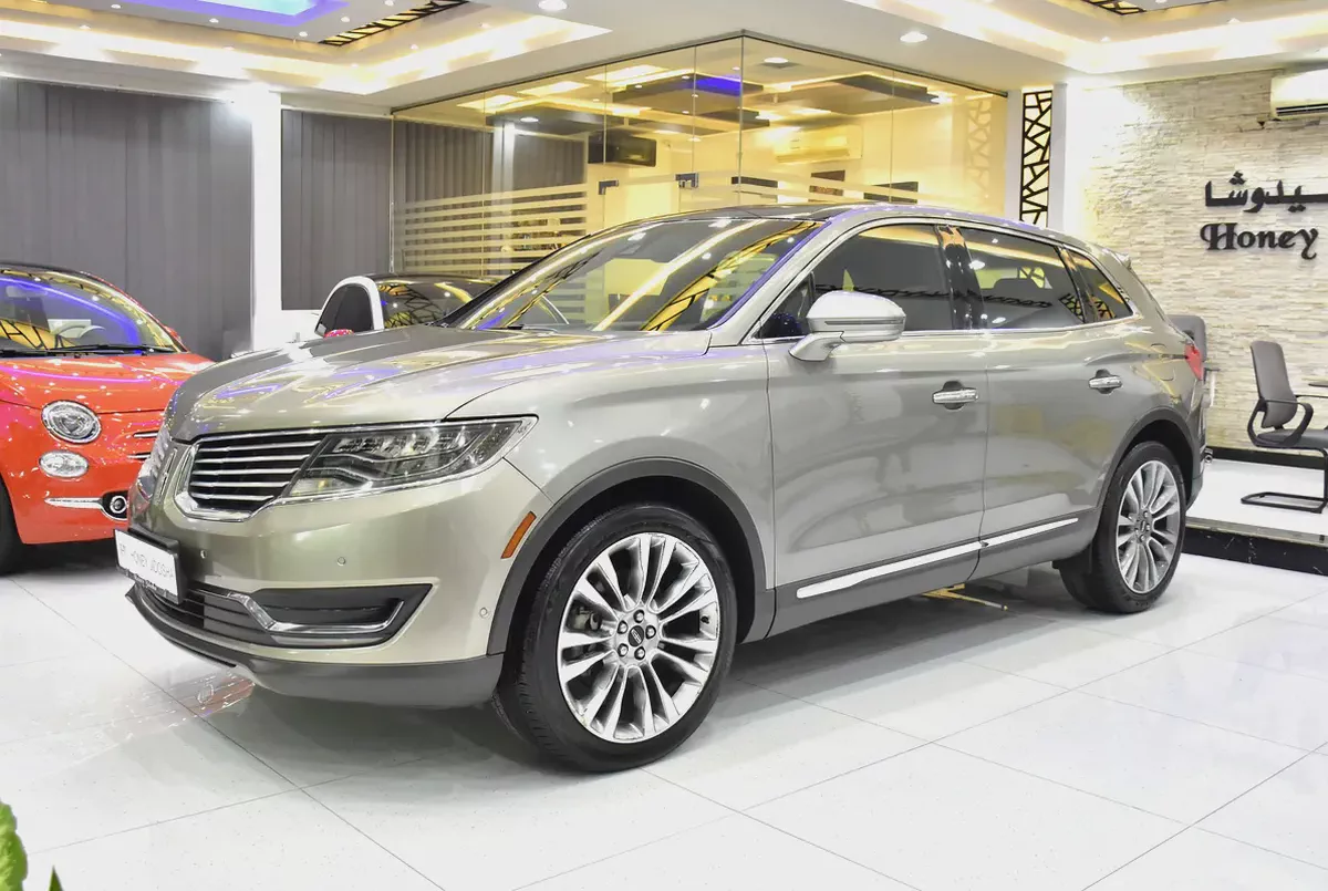 EXCELLENT DEAL for our Lincoln MKX 2.7 ECOBoost AWD ( 2016 Model ) in Beige Color GCC Specs-1-1