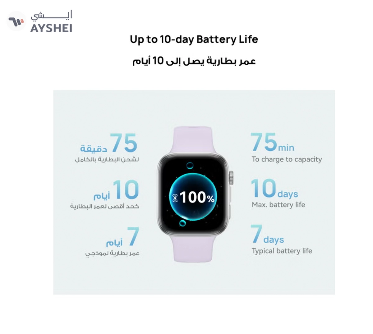 HUAWEI Watch FIT4 Smart Watch, 1.82” Display, 100+ Sports modes, Fitness and Sleep Tracker, Heart Rate Monitor, Emotional Wellbeing Assistant, up to 10-Day Battery Life, iOS & Android White-2-2