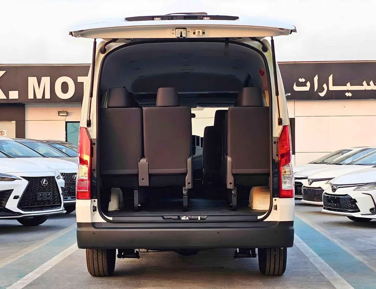 Toyota Hiace GL HIGHROOF / 13 SEATER / REAR CAMERA / 3.5L PETROL A/T / BLACK BUMPER (CODE # HPHRAB)-4-0