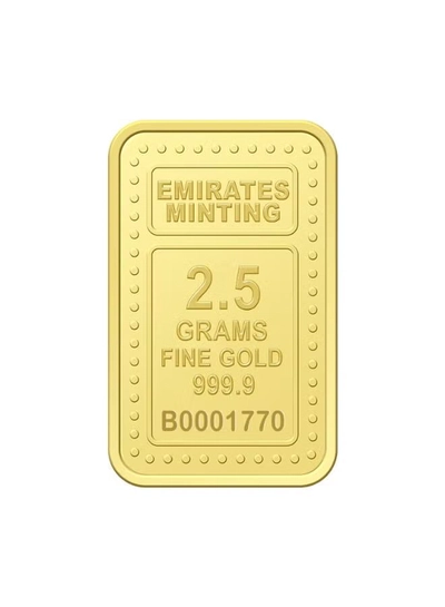 Emirates Minting 2.5 Grams Flower Gold Bar 999.9 Purity-1