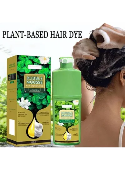 Long-Lasting Bubble Mousse Hair Dye Shampoo – Convenient At-Home Hair Coloring Solution hair a fresh and polished look with this easy-to-apply bubble mousse hair dye shampoo. Designed for convenient home use, it helps conceal gray hair while providing vibrant-looking color and a smooth finish.-5