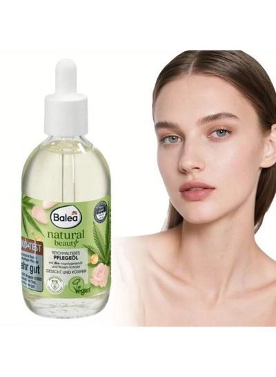 Balea Natural Beauty Rose & Sunflower Nourishing Skin Oil Give your daily skincare routine a botanical touch with this nourishing Balea oil. Featuring rose extract and sunflower oil, it helps condition dry-looking skin and leaves a soft, comfortable, beautifully smooth finish.-0