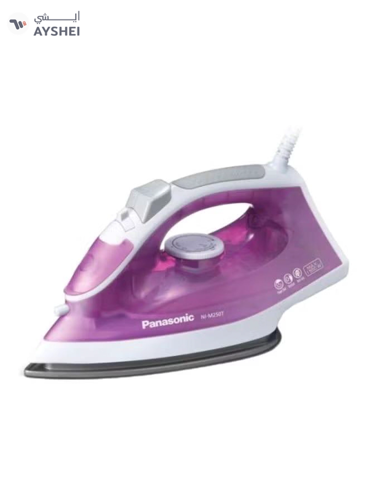 Panasonic Electric Steam Iron 210 ml 1550 W NI-M250TPTH, NI-M250T Pink Rosado