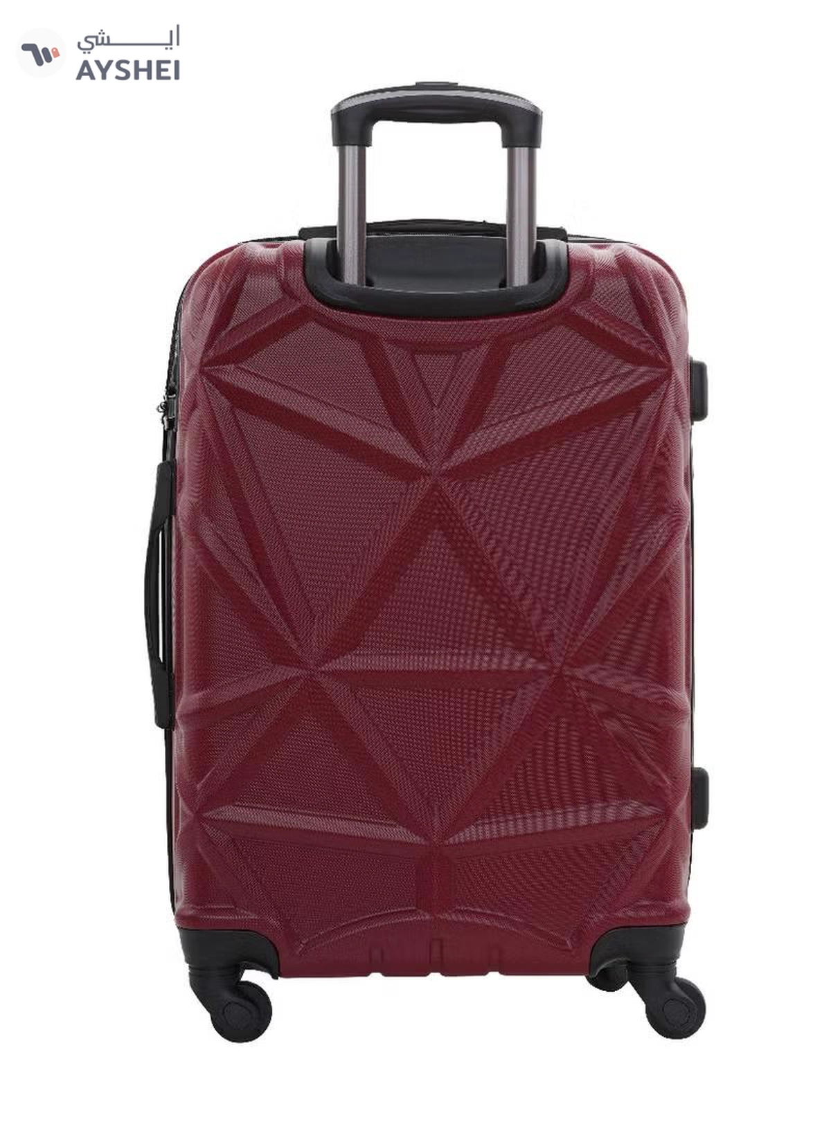 PARAJOHN Hard Case Luggage Trolley for Unisex ABS Lightweight Travel Bag 4 Double Wheeled Suitcase-4-4