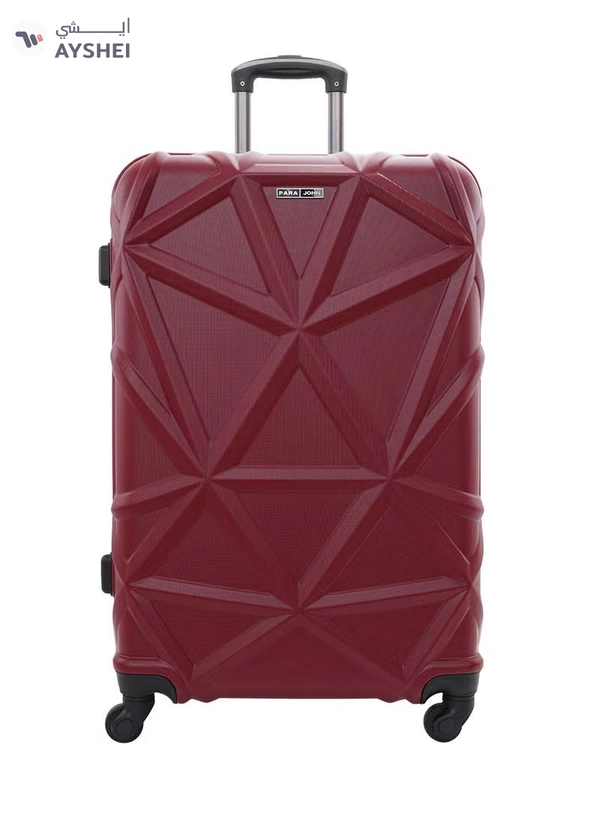 PARAJOHN Hard Case Luggage Trolley for Unisex ABS Lightweight Travel Bag 4 Double Wheeled Suitcase