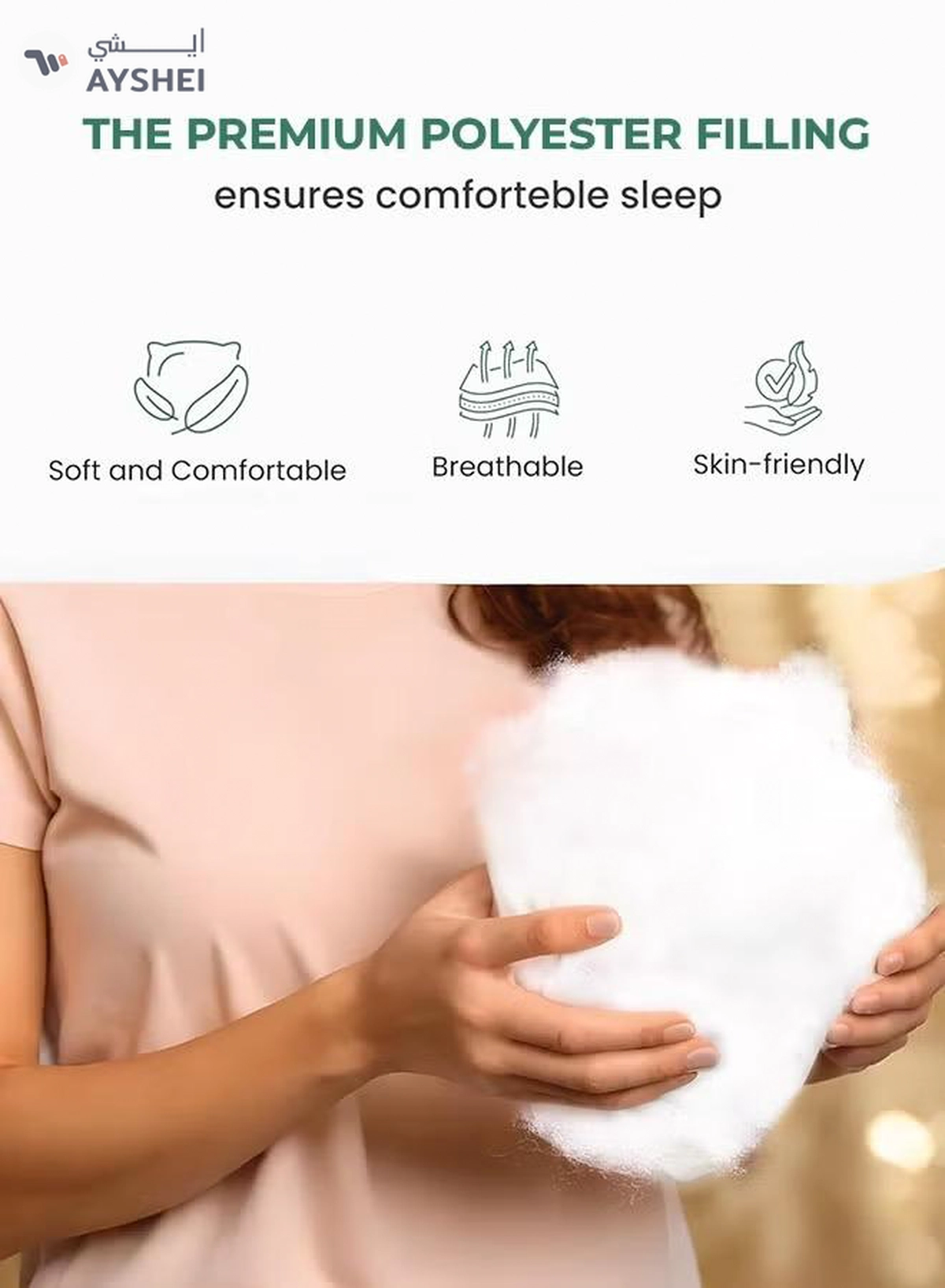 Eworld 2-Pack Hotel-quality White bed Pillows, Diamond Quilted for Side -1-1