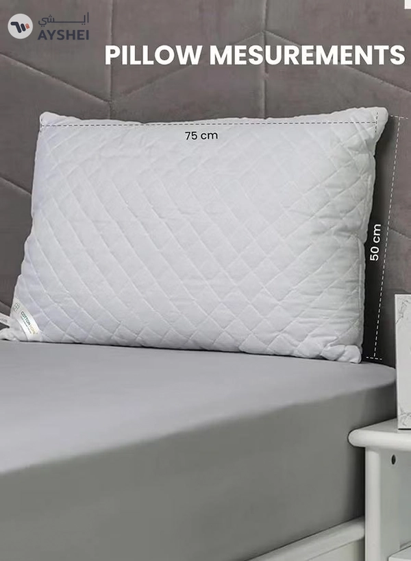 Eworld 2-Pack Hotel-quality White bed Pillows, Diamond Quilted for Side 