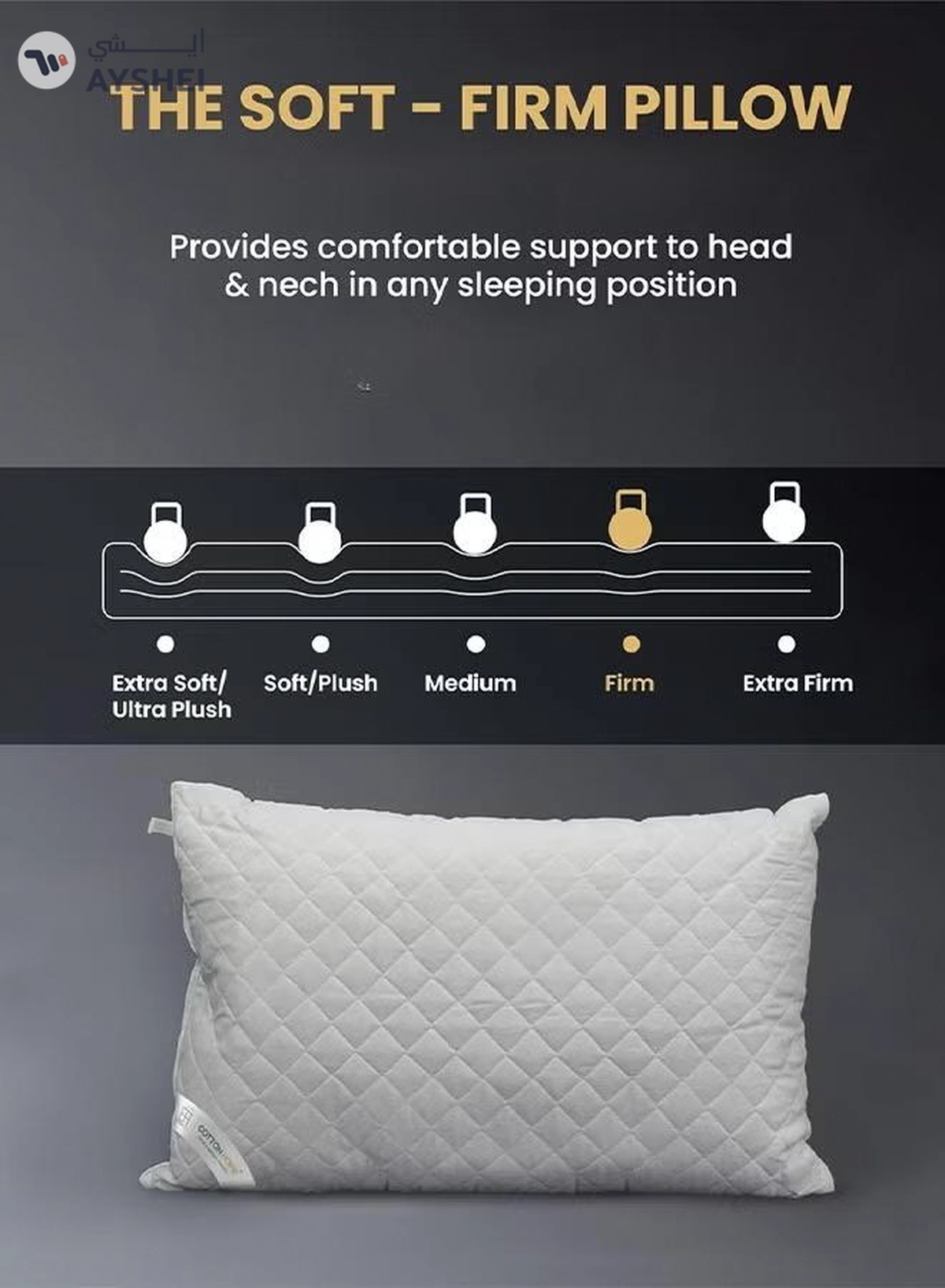 Eworld 2-Pack Hotel-quality White bed Pillows, Diamond Quilted for Side -4-4