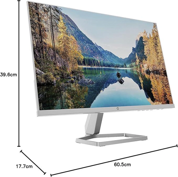 HP M24fw Full HD 23.8 IPS LCD Monitor with AMD FreeSync 2021 Model - Silver White