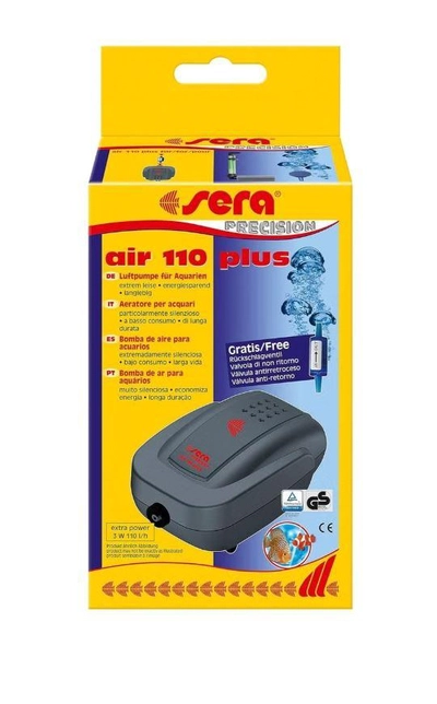 Sera Air 110 Plus 08812 Aquarium Air Pump 110 Lh At 3 W Extremely Light-0