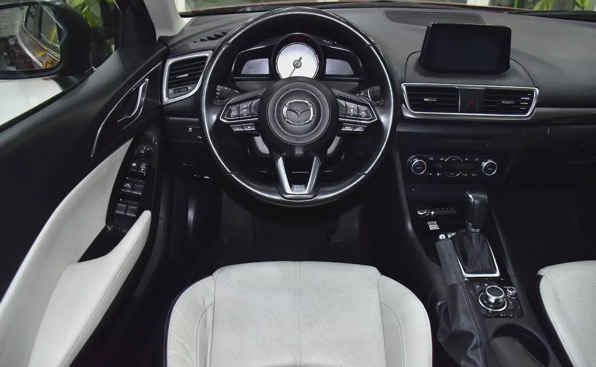 EXCELLENT DEAL for our Mazda 3 ( 2017 Model ) in Red Color GCC Specs-11-11