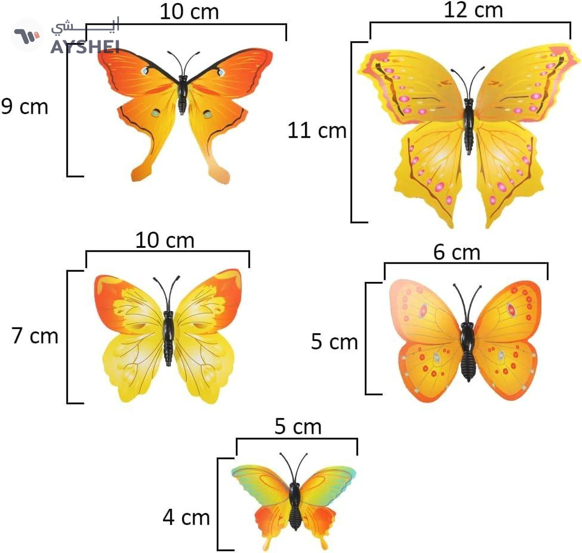 YATAI Butterfly Wall Sticker Decoration | Fake Butterflies for Decoration-2-2