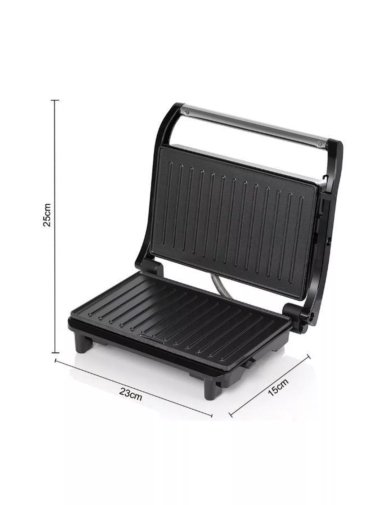 RAF Steak Machine R.569 800W — Electric BBQ Contact Grill, Panini Press & Sandwich Maker A versatile electric contact grill suitable for preparing steaks, kebabs, sandwiches, burgers, chicken and vegetables. The ribbed non-stick cooking surface creates attractive grill marks while providing efficient, uniform heating for convenient everyday meal preparation.-3-3