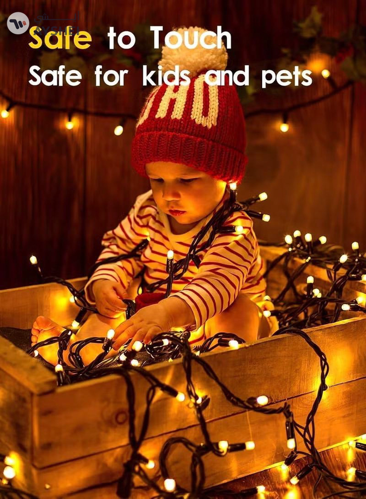Eworld Warm White String Lights, 50 Meters with 450 LEDs, Battery-Powered for Eid, Weddings, Parties-1-1