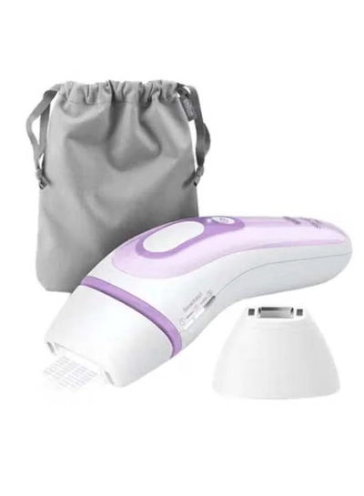 BRAUN IPL Silk-expert PL 3111, hair removal system for use on body and face, 300,000 flashes with 3 extras : Precision head, Venus razor and premium bag White/Lilac-0