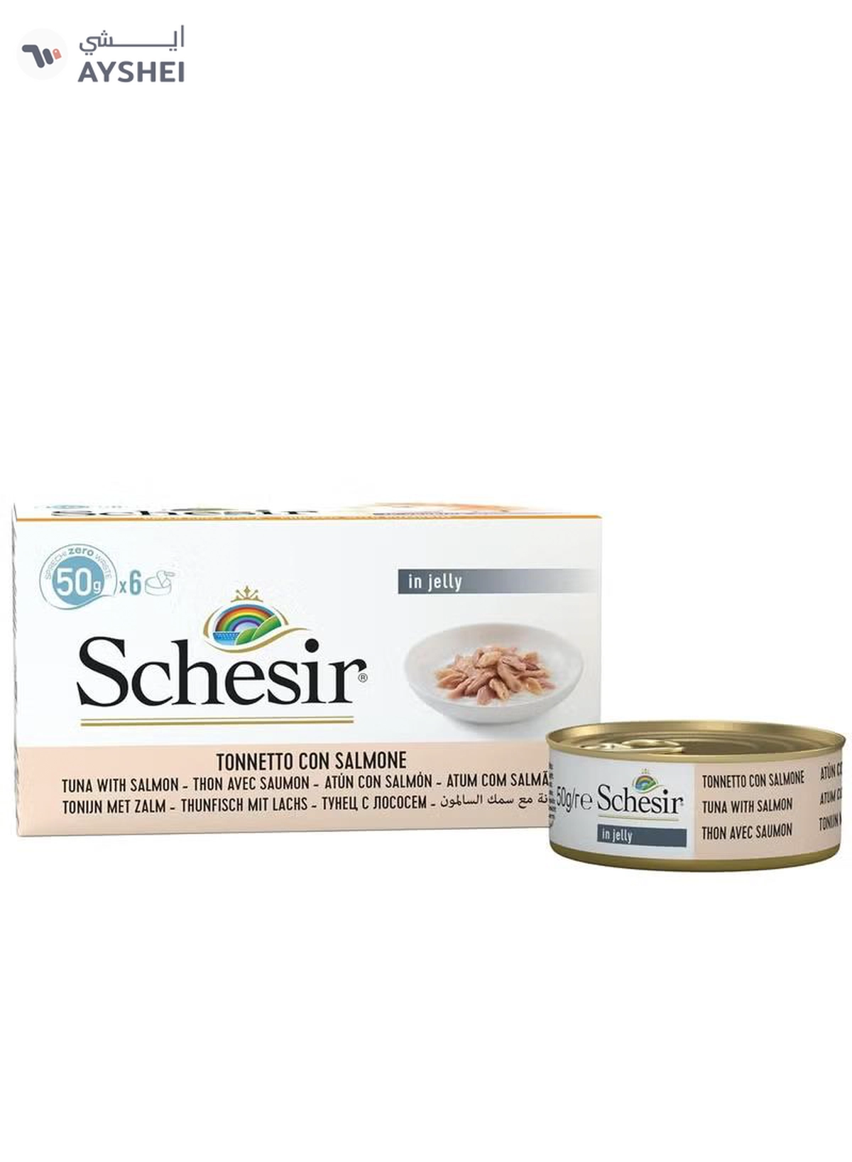Schesir Cat Multipack Tuna with Salmon 6x50g-1-1